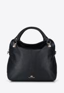Leather tote bag, black, 95-4E-016-9, Photo 1