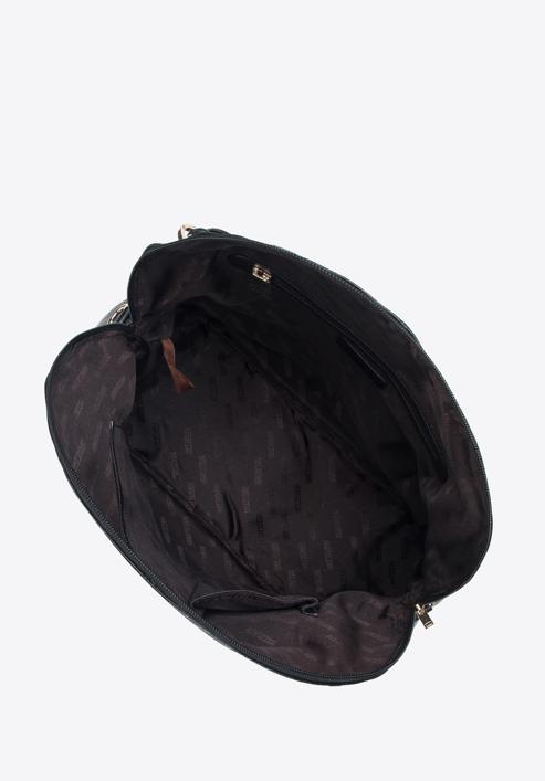 Leather tote bag, black, 95-4E-016-9, Photo 3
