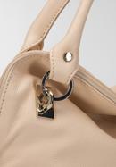 Leather tote bag, cream, 95-4E-016-99, Photo 4