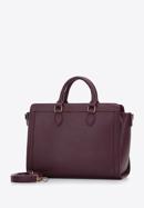 Saffiano-textured faux leather tote bag, plum, 97-4Y-219-7, Photo 2