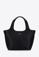 Faux leather tote bag, black, 98-4Y-602-Z, Photo 1