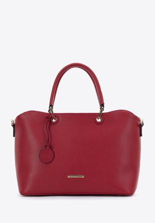 Faux leather tote bag, red, 96-4Y-710-3, Photo 1