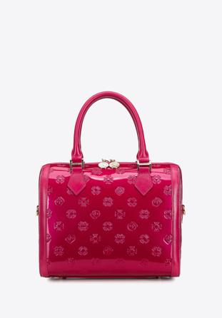 Metallic patent leather tote bag, pink, 34-4-239-PP, Photo 1