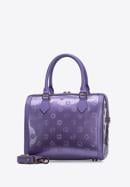 Metallic patent leather tote bag, violet, 34-4-239-FF, Photo 2