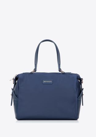 Nylon tote bag, navy blue, 97-4Y-104-7, Photo 1