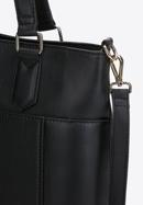 Leather tote bag, black, 97-4E-016-9, Photo 4