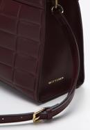 Leather tote bag, plum, 97-4E-615-5, Photo 4