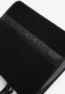 Torebka kuferek ze wstawkami ze sztucznego futerka, czarny, 97-4Y-505-1, Zdjęcie 4