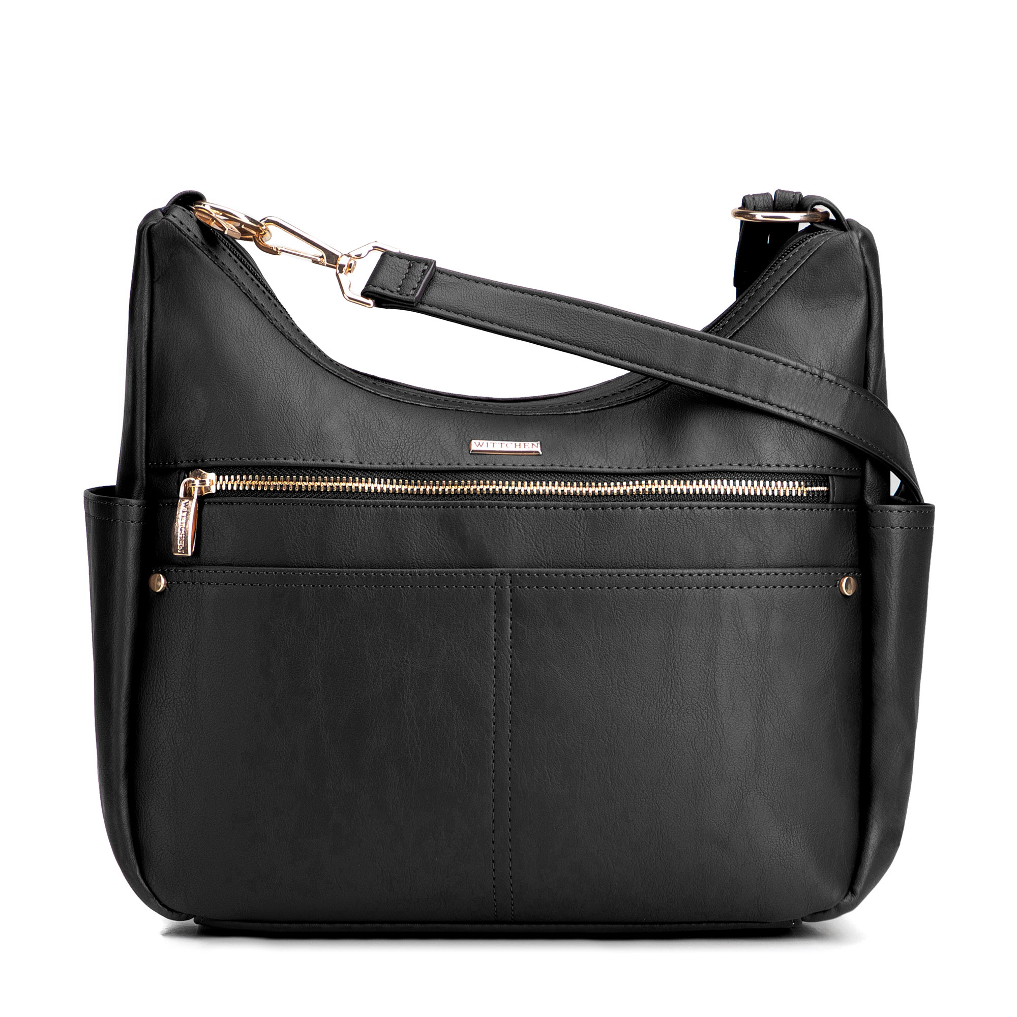 Čierna dámska crossbody kabelka Wittchen z polyesteru, Vyberte variant čierna