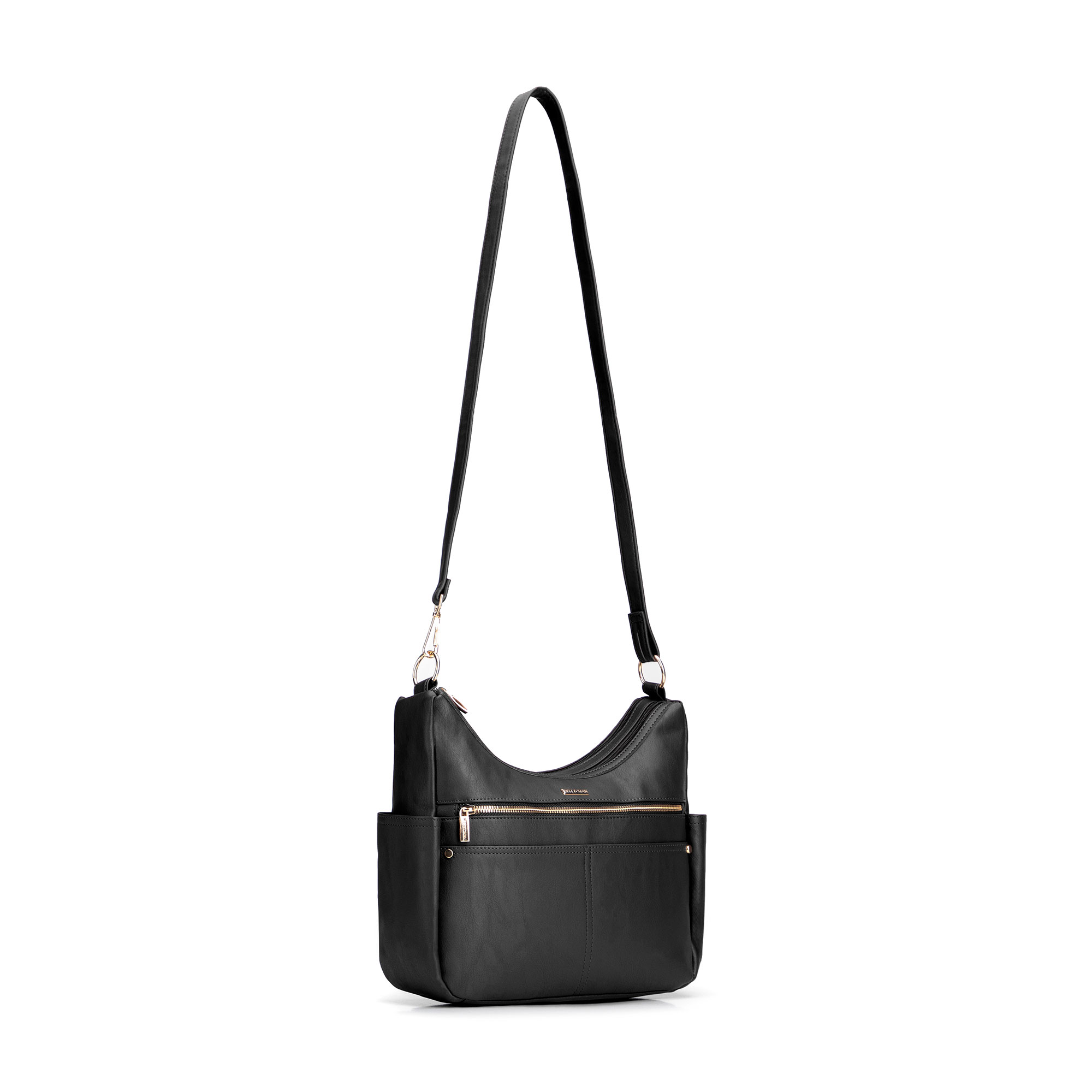 Čierna dámska crossbody kabelka Wittchen z polyesteru, Vyberte variant čierna
