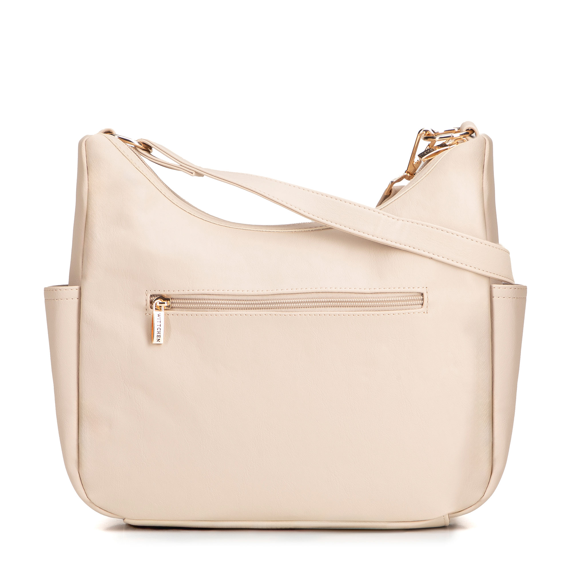 Krémová dámska crossbody kabelka Wittchen z polyesteru, Vyberte variant krémová