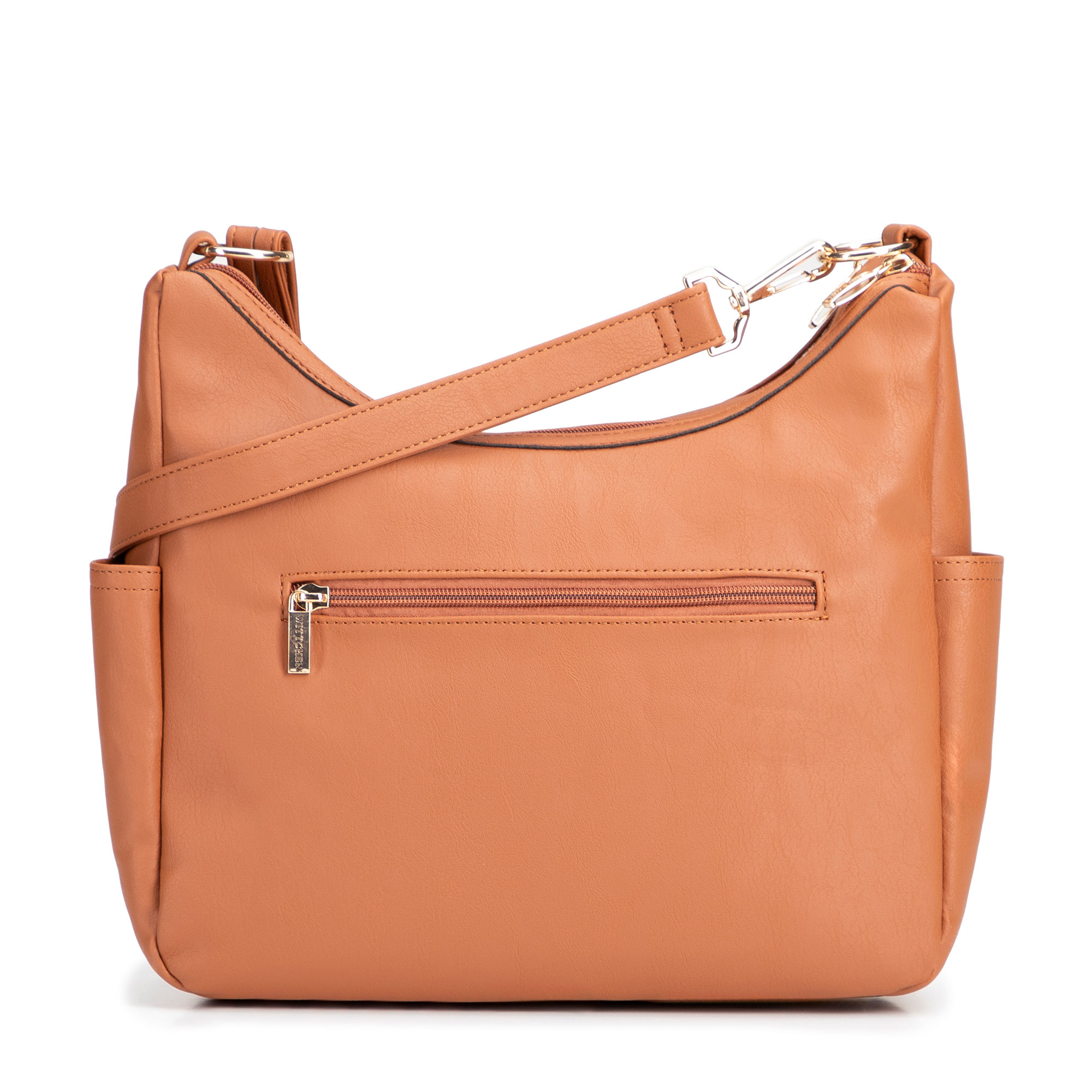 Svetlohnedá dámska crossbody kabelka Wittchen z polyesteru, Vyberte variant svetlohnedá