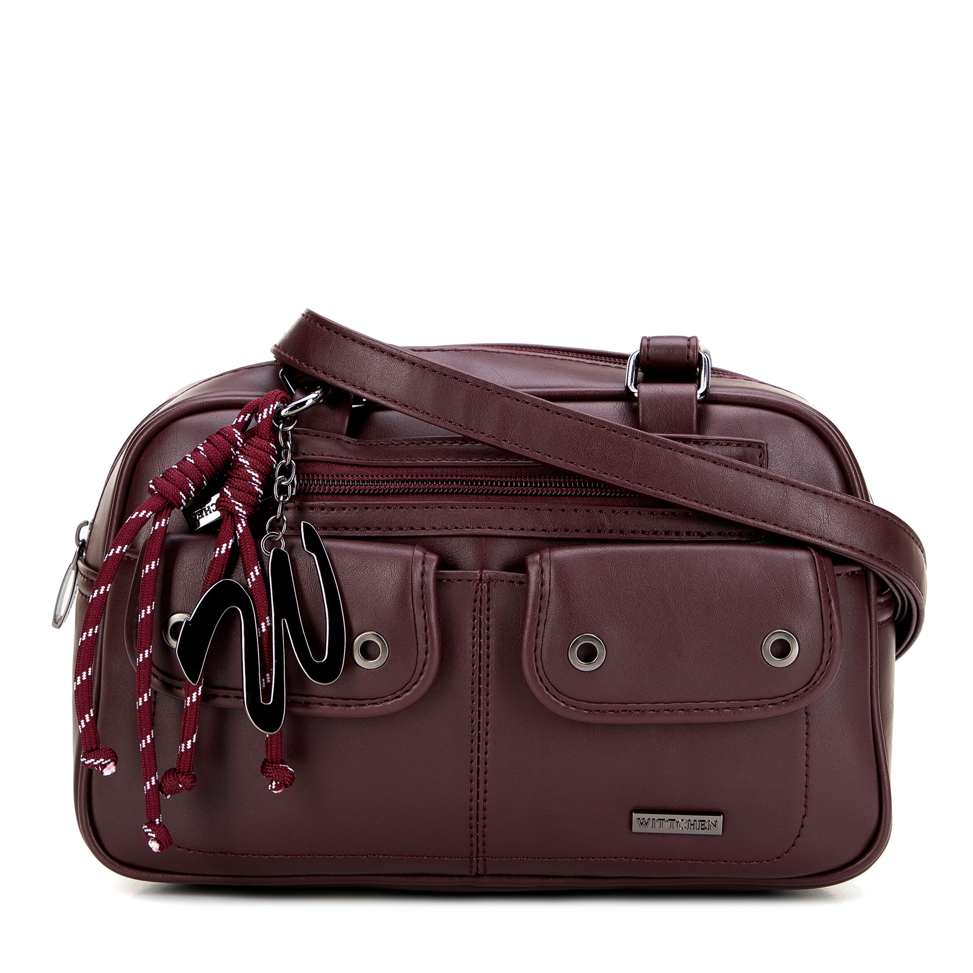 Dámska ramenná kabelka z ekokože s odnímateľným príveskom – spoľahlivý doplnok pre modernú ženu 101-4Y-407-3