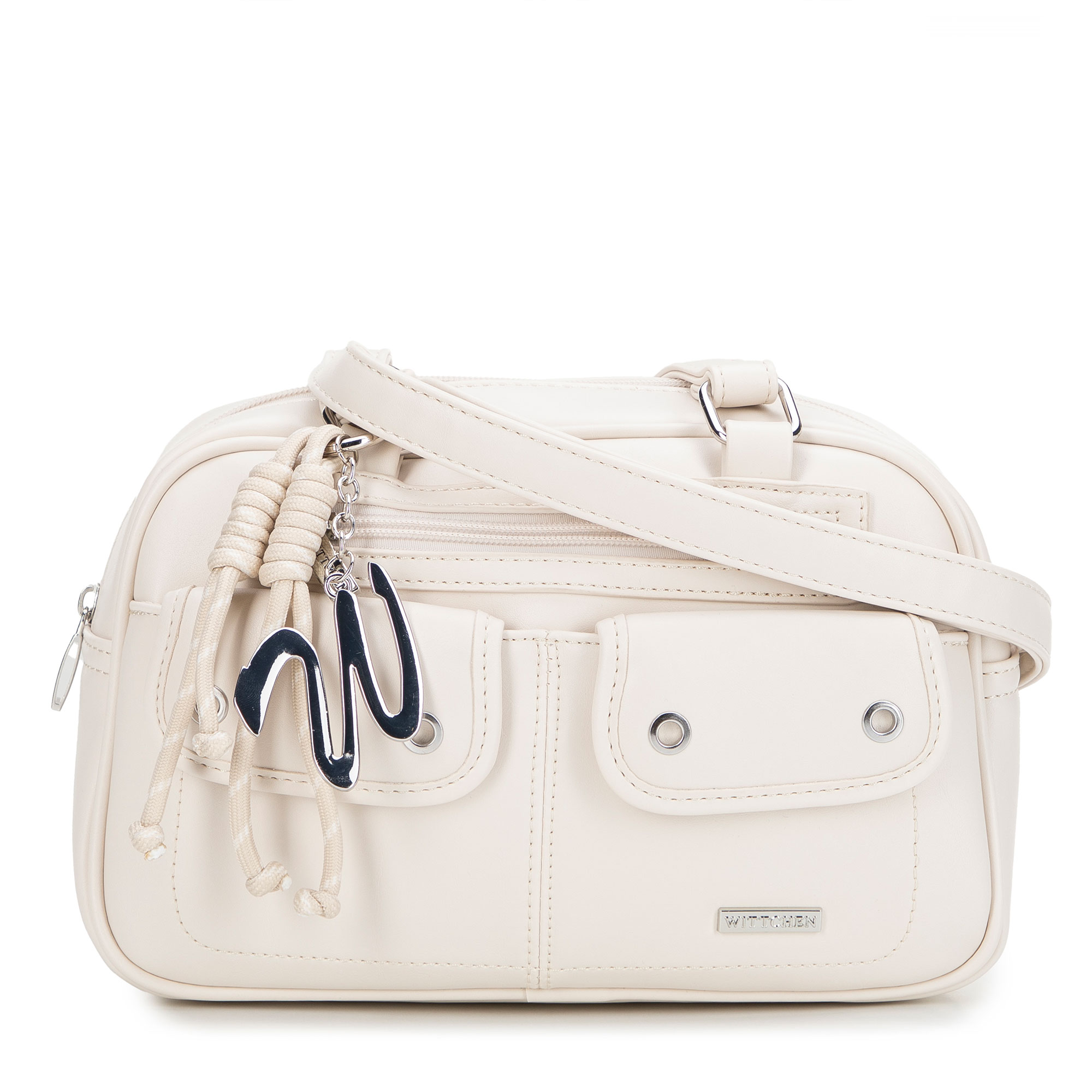 Dámska kabelka na rameno z ekokože s odnímateľným príveskom – elegantná a praktická na každý deň 101-4Y-407-9