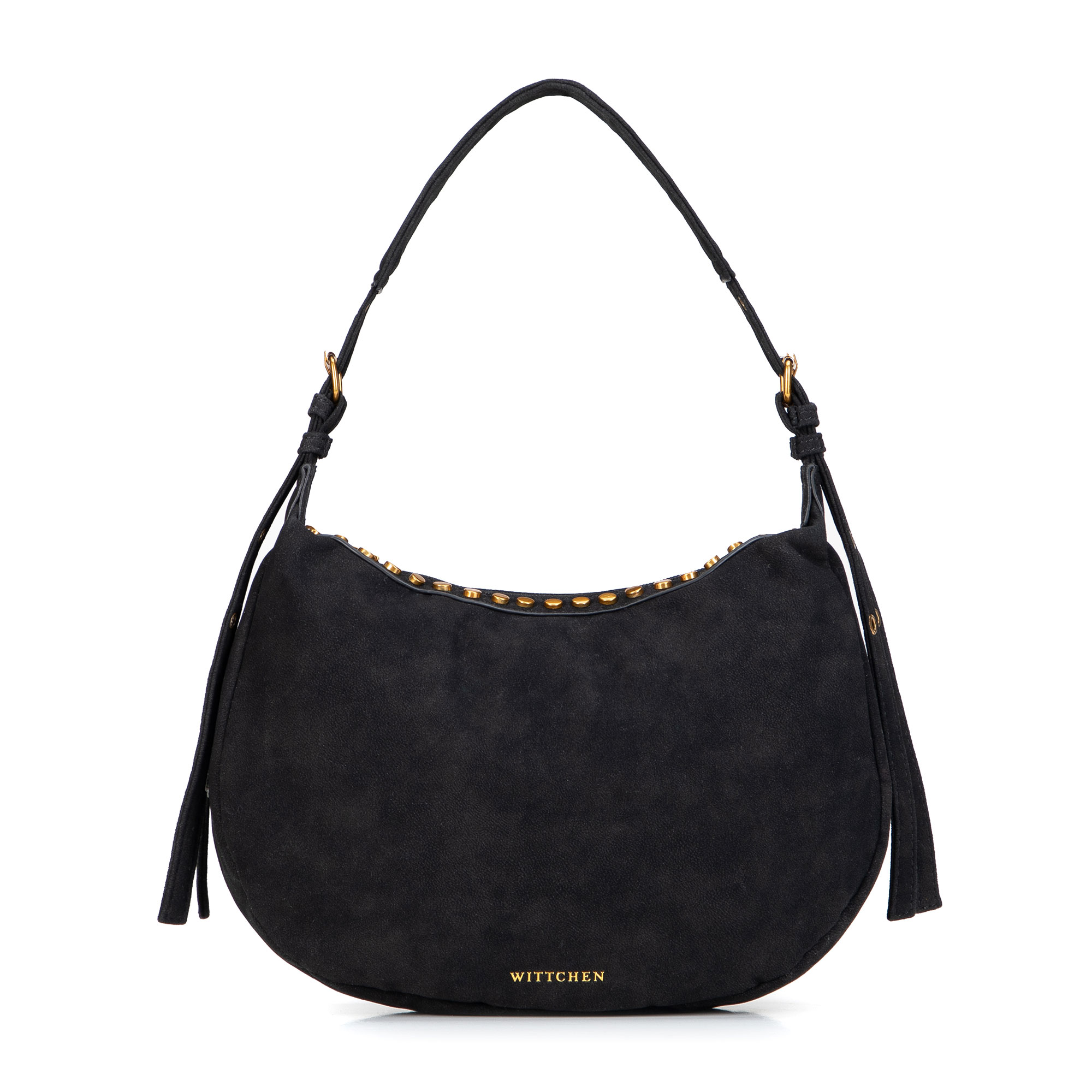 Čierna dámska crossbody kabelka Wittchen z polyesteru s čistým vzhľadom, Vyberte variant čierna