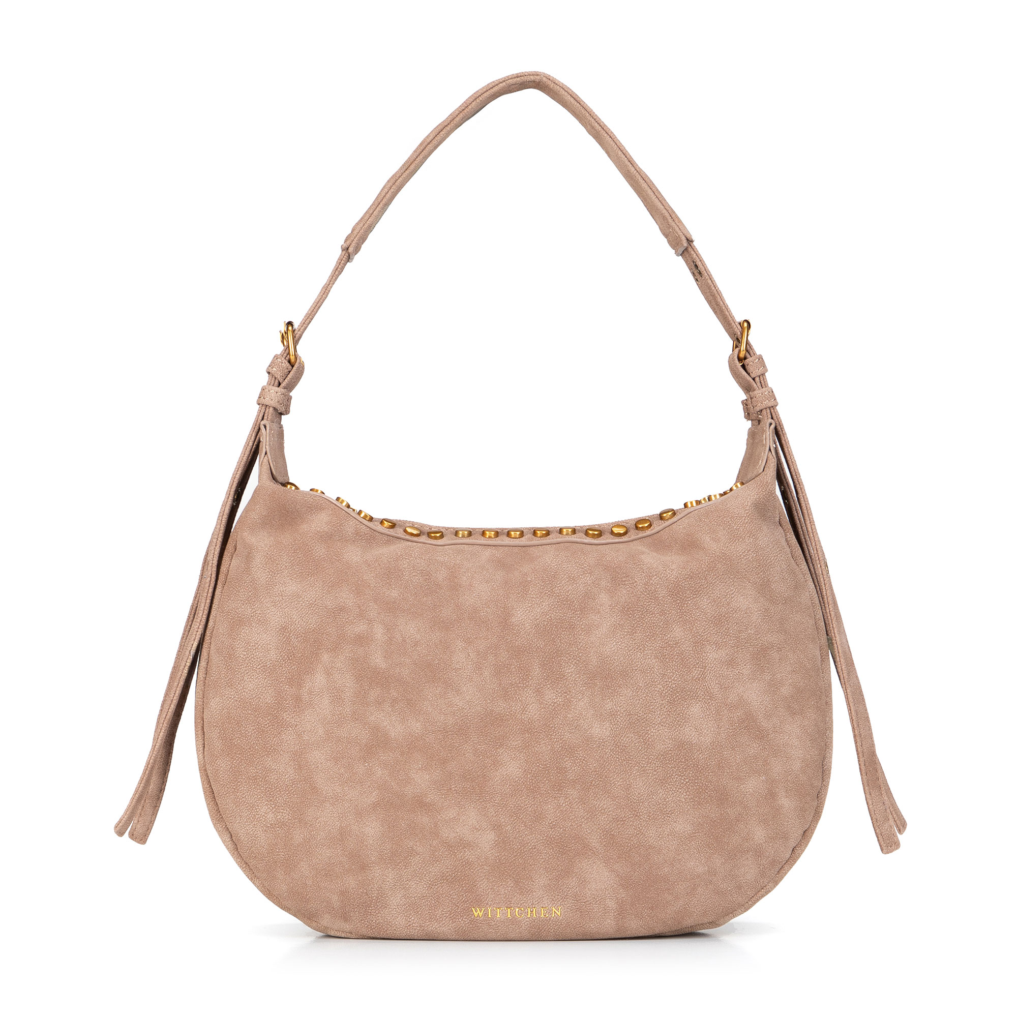 Béžová dámska crossbody kabelka Wittchen z polyesteru s elegantným vzhľadom, Vyberte variant béžová