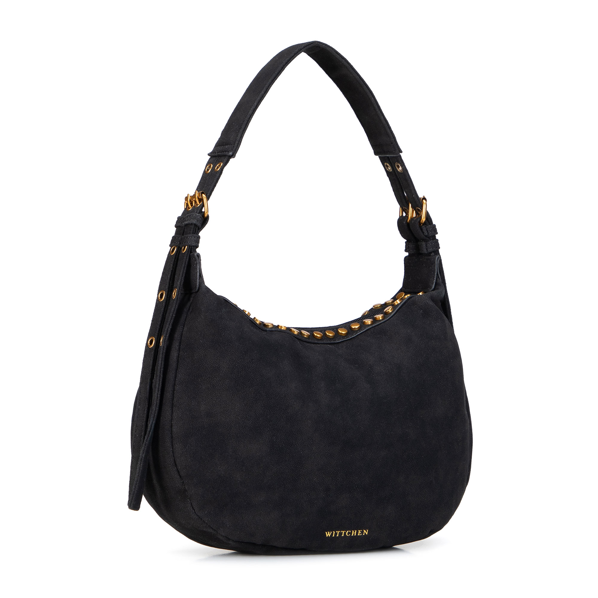 Čierna dámska crossbody kabelka Wittchen z polyesteru s čistým vzhľadom, Vyberte variant čierna