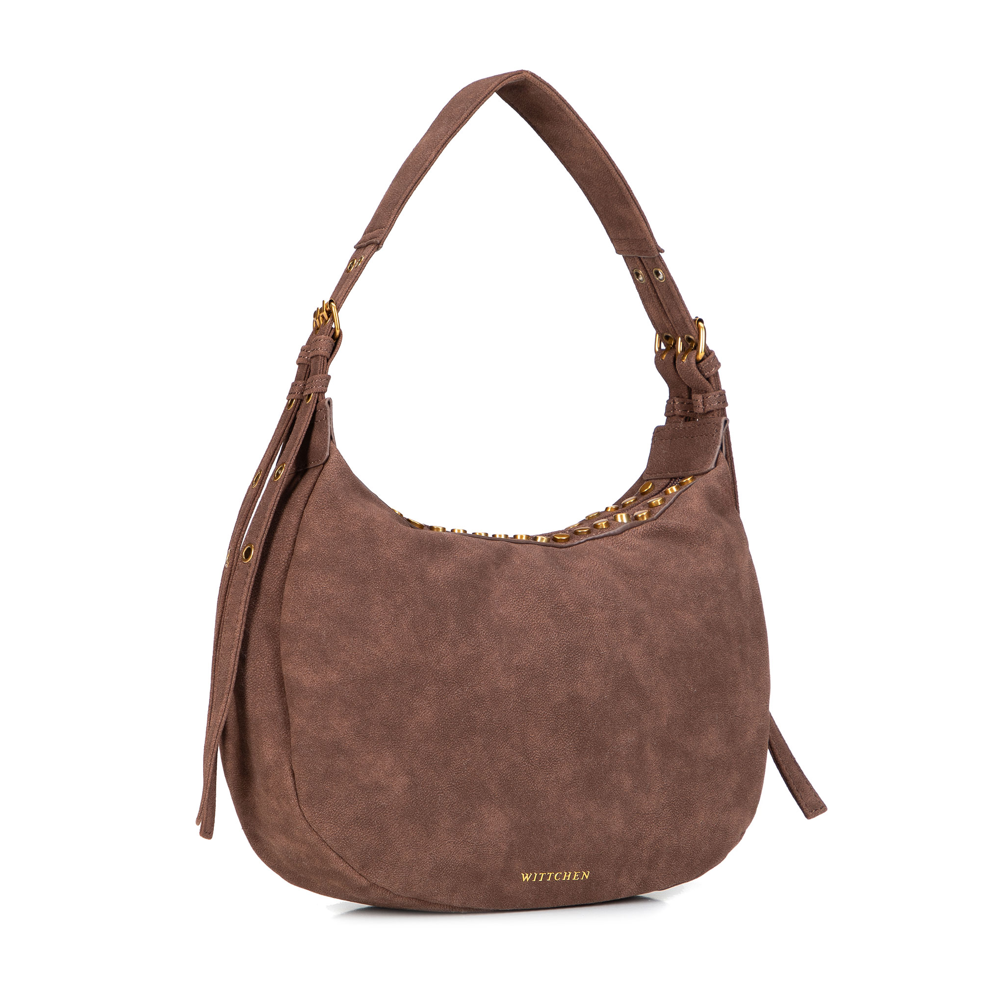 Hnedá dámska crossbody kabelka Wittchen z polyesteru s elegantným vzhľadom, Vyberte variant hnedá