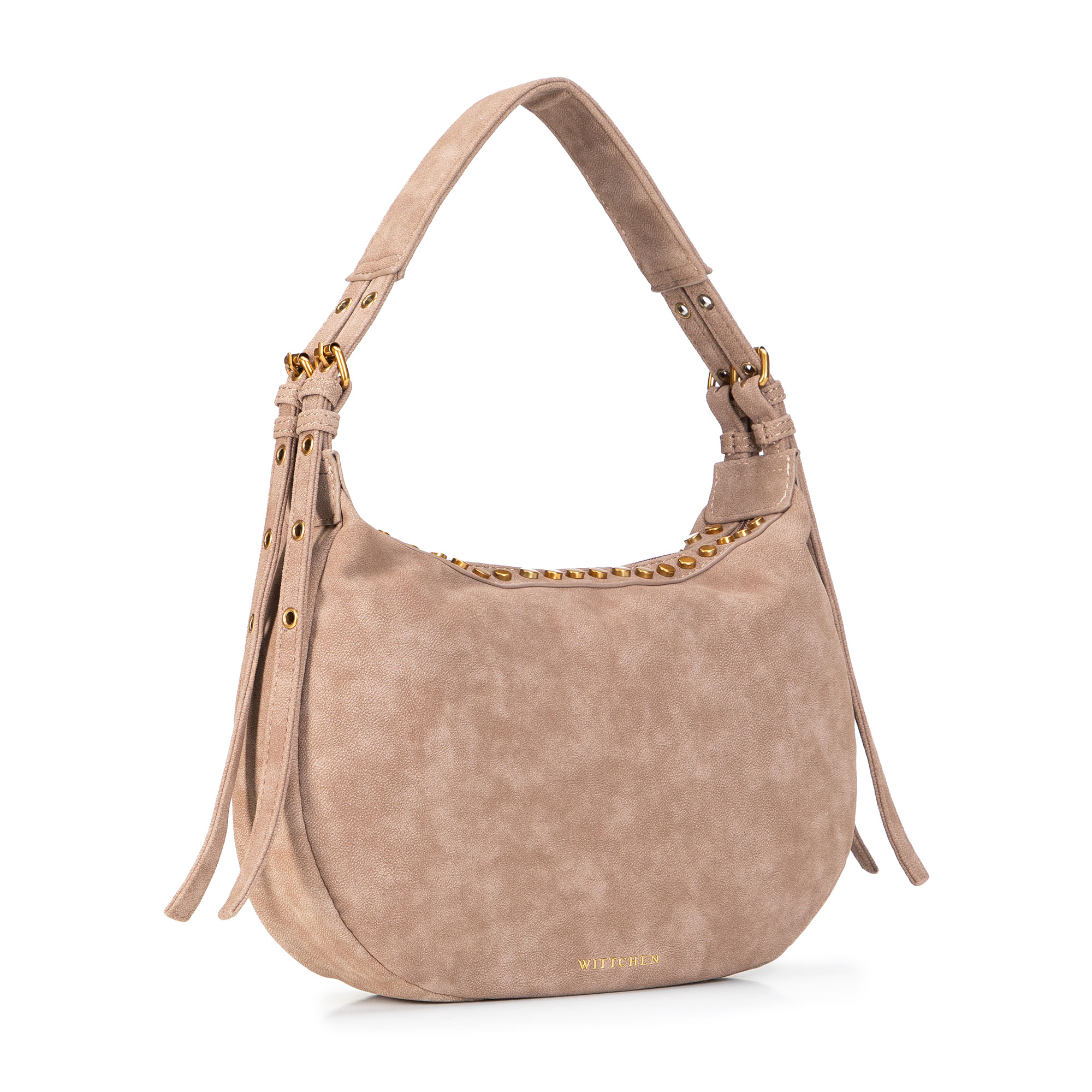 Béžová dámska crossbody kabelka Wittchen z polyesteru s elegantným vzhľadom, Vyberte variant béžová
