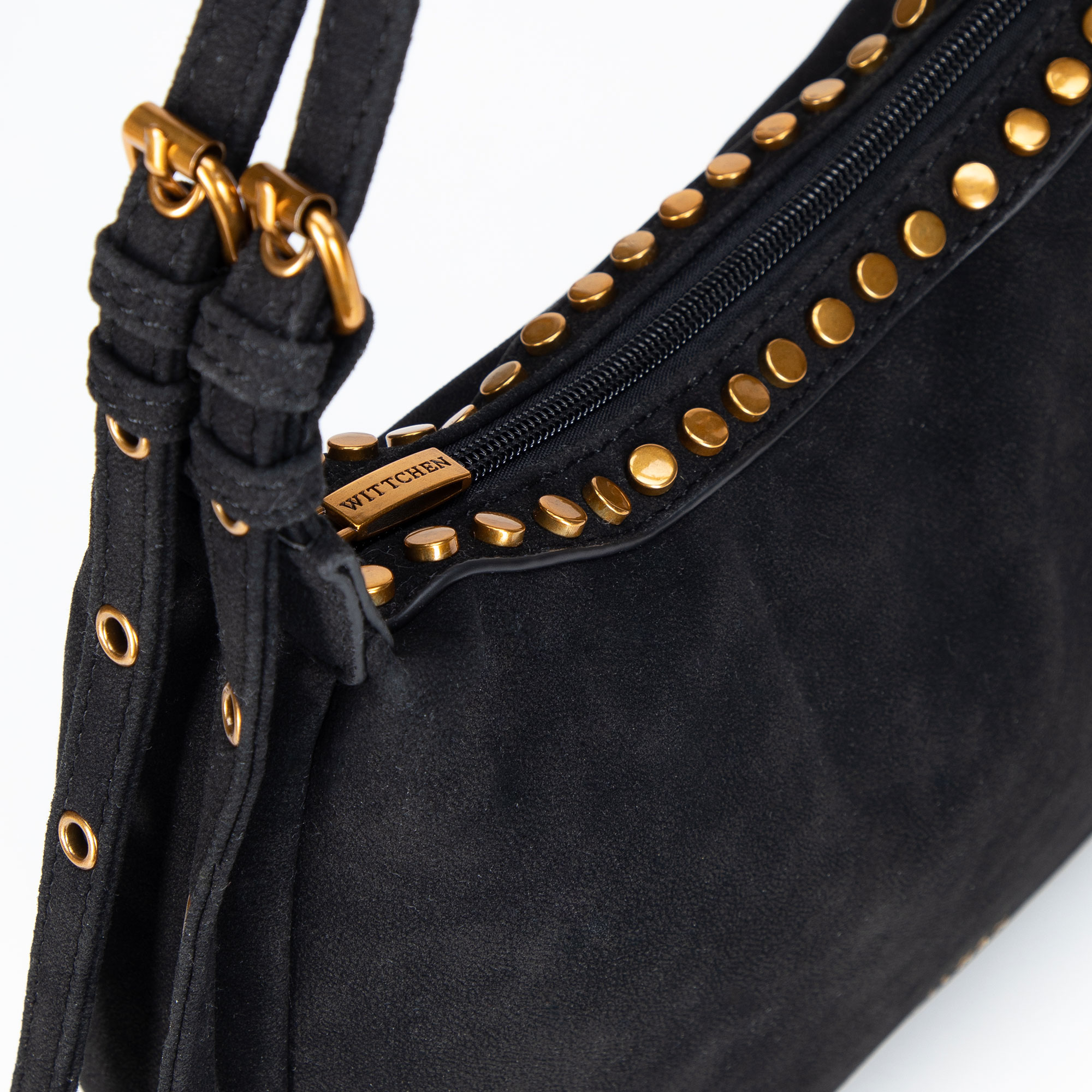 Čierna dámska crossbody kabelka Wittchen z polyesteru s čistým vzhľadom, Vyberte variant čierna