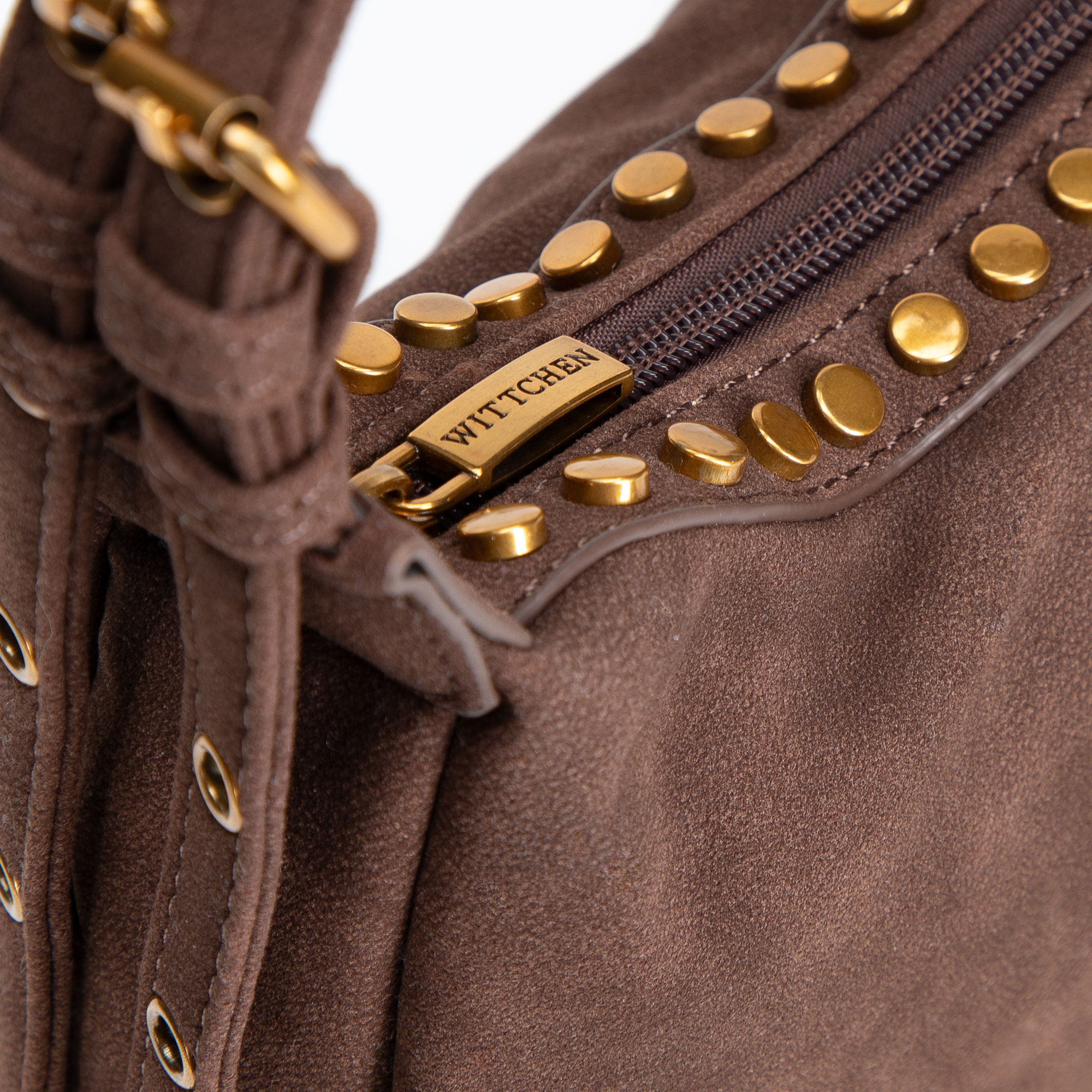 Hnedá dámska crossbody kabelka Wittchen z polyesteru s elegantným vzhľadom, Vyberte variant hnedá