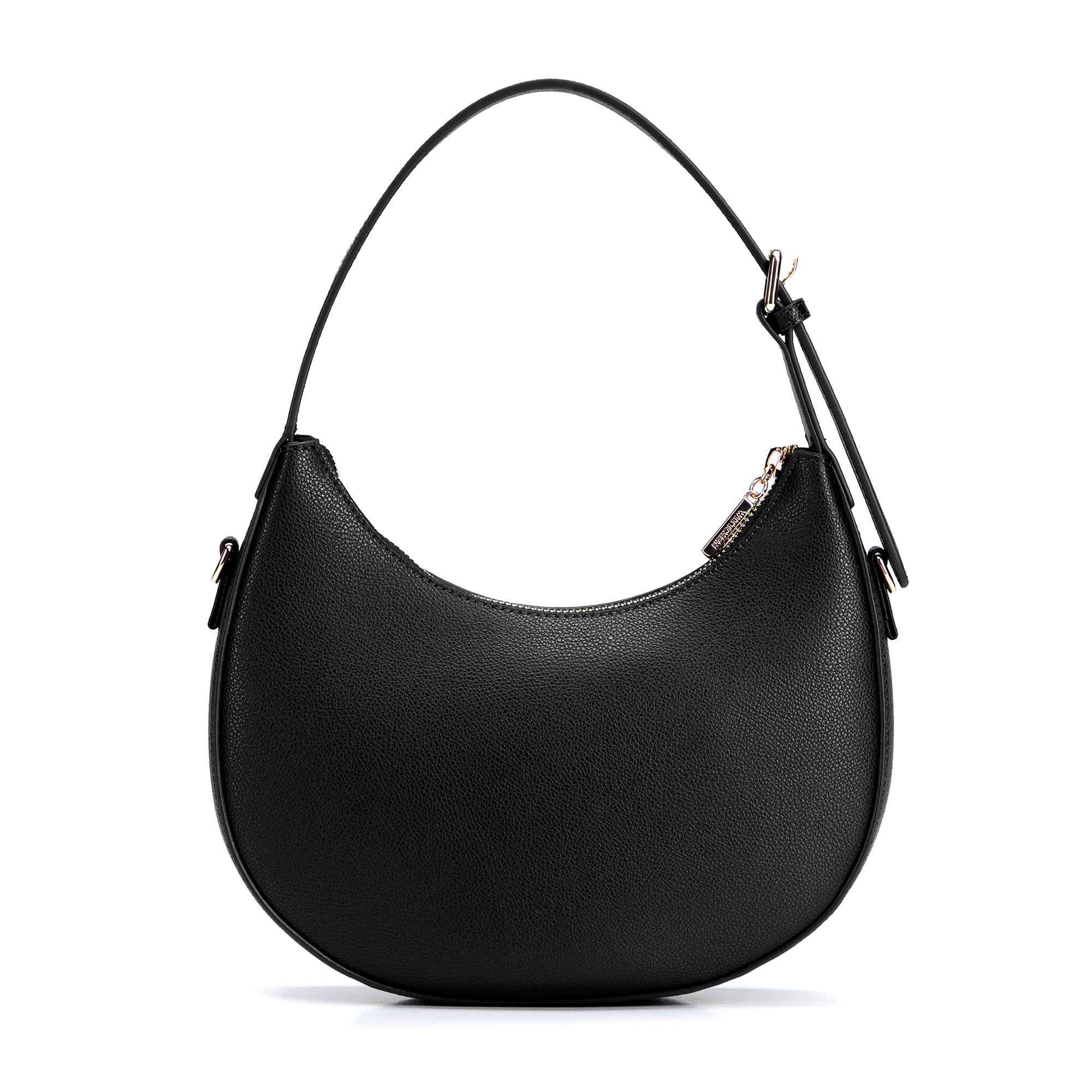 Čierna dámska crossbody kabelka Wittchen z prírodnej kože s ležérnym vzhľadom, Vyberte variant čierna