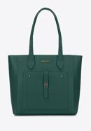 Classic shopper bag with front pocket, green, 29-4Y-002-B33, Photo 2