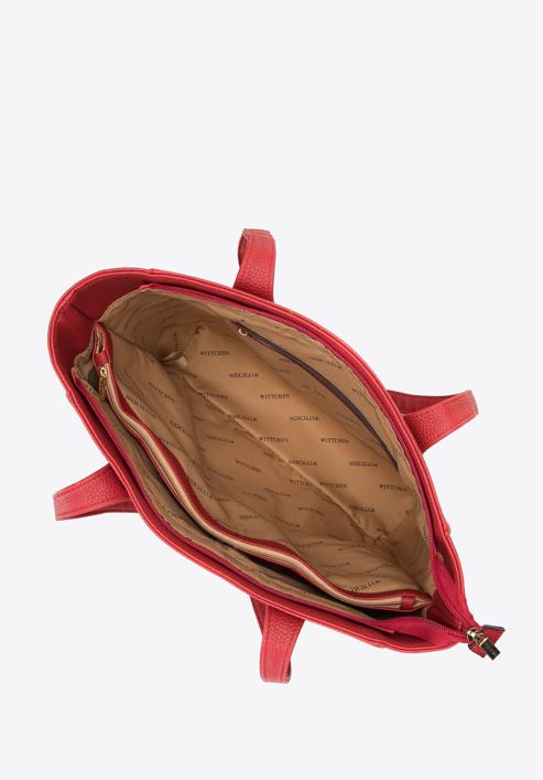 Torebka shopperka klasyczna z kieszenią z przodu, czerwony, 29-4Y-002-B33, Zdjęcie 4