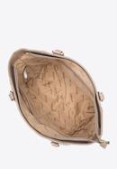 Quilted faux leather shopper bag, beige, 97-4Y-606-9, Photo 4