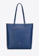 Women's large leather shopper bag, dark blue, 29-4E-018-N, Photo 2