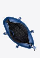 Women's large leather shopper bag, dark blue, 29-4E-018-1, Photo 4