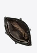 Classic leather shopper bag, black-silver, 92-4E-644-9, Photo 3