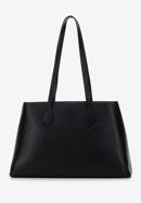 Leather studded shopper bag, black, 98-4E-608-1, Photo 3