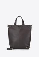 Dual function shopper bag to backpack, dark brown, 95-4E-019-11, Photo 2