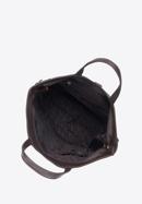 Torebka shopperka skórzana z funkcją plecaka, brązowo-złoty, 95-4E-019-44, Zdjęcie 4
