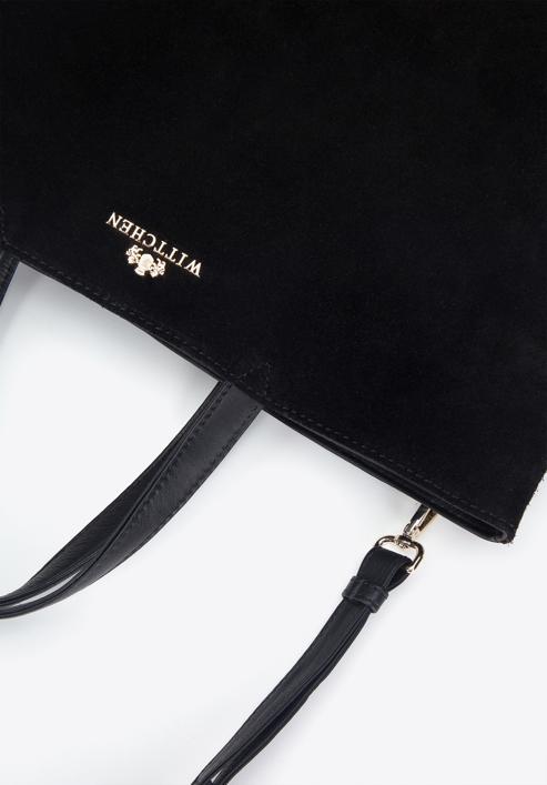 Dual function shopper bag to backpack, black-gold, 95-4E-019-11, Photo 6