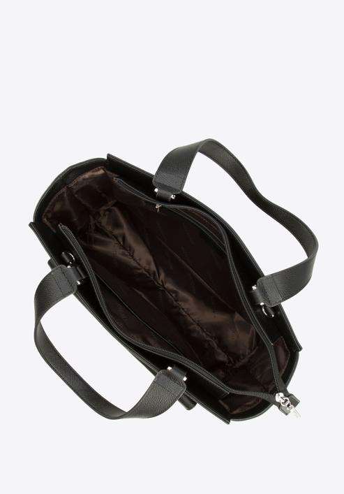 Leather shopper bag., black, 95-4E-619-7, Photo 3