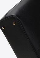Leather studded shopper bag, black, 98-4E-626-9, Photo 5
