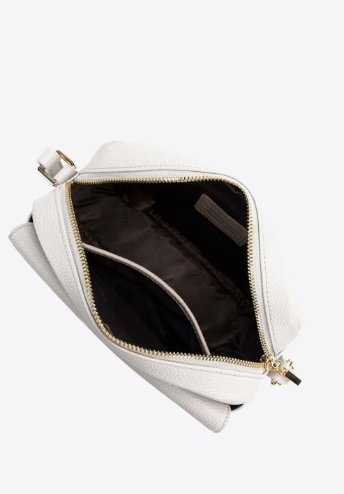 Women's leather crossbody bag, cream, 98-4E-619-0, Photo 3