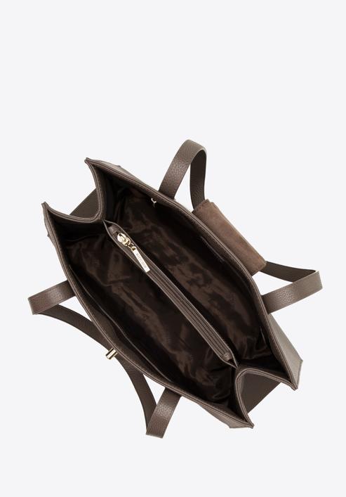 Women's leather shopper bag, , 98-4E-612-1, Photo 4