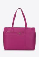 Leather shopper bag, pink, 97-4E-008-4, Photo 2