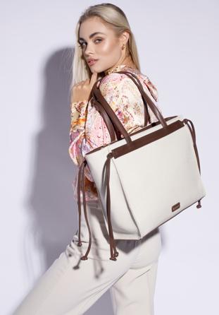 Handbag, dark brown, 94-4Y-218-4, Photo 1