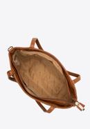 Faux leather shopper bag, beige-brown, 98-4Y-404-91, Photo 3