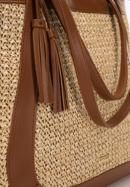 Large faux leather shopper bag, beige-brown, 98-4Y-405-91, Photo 5