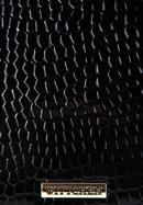 Torebka shopperka z ekoskóry o egzotycznej fakturze, czarny, 97-4Y-751-3, Zdjęcie 5
