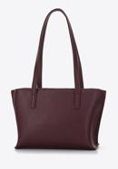 Women's small faux leather shopper bag, plum, 97-4Y-513-4, Photo 3