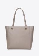 Faux leather front pocket shopper bag, beige, 97-4Y-534-7, Photo 3