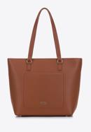 Faux leather shopper bag, brown, 29-4Y-010-3, Photo 2