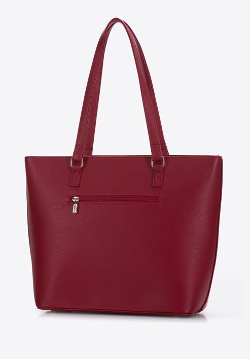 Faux leather shopper bag, red, 29-4Y-010-3, Photo 3