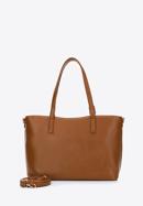 Faux leather shopper bag, brown, 97-4Y-527-9, Photo 3